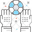 پیش‌نمایش فایل soccer-117 از پک مجموعه رنگ‌های تخت آیکن خطی