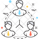 پیش‌نمایش فایل teamwork-160 از پک مجموعه رنگ‌های تخت آیکن خطی