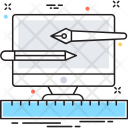 پیش‌نمایش فایل web-designing-19 از پک مجموعه رنگ‌های تخت آیکن خطی