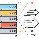 پیش‌نمایش فایل database-1039 از پک مجموعه رنگ‌های تخت آیکن خطی