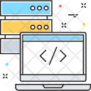 پیش‌نمایش فایل database-1040 از پک مجموعه رنگ‌های تخت آیکن خطی