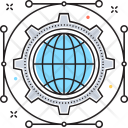پیش‌نمایش فایل global-infrastructure از پک مجموعه رنگ‌های تخت آیکن خطی