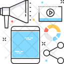 پیش‌نمایش فایل mobile-marketing-77 از پک مجموعه رنگ‌های تخت آیکن خطی