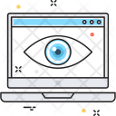 پیش‌نمایش فایل monitoring-66 از پک مجموعه رنگ‌های تخت آیکن خطی