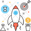 پیش‌نمایش فایل startup-273 از پک مجموعه رنگ‌های تخت آیکن خطی
