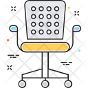 پیش‌نمایش فایل swivel-chair-28 از پک مجموعه رنگ‌های تخت آیکن خطی