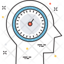 پیش‌نمایش فایل faster-thinking از پک مجموعه رنگ‌های تخت آیکن خطی