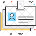 پیش‌نمایش فایل identity-card-103 از پک مجموعه رنگ‌های تخت آیکن خطی