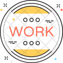 پیش‌نمایش فایل work-159 از پک مجموعه رنگ‌های تخت آیکن خطی