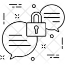 پیش‌نمایش فایل chat-security از پک مجموعه آیکن خطی تخت