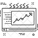 پیش‌نمایش فایل graph-screen-2 از پک مجموعه آیکن خطی تخت