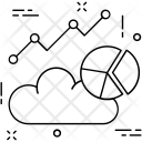 پیش‌نمایش فایل cloud-graph از پک مجموعه آیکن خطی تخت