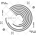 پیش‌نمایش فایل radar-245 از پک مجموعه آیکن خطی تخت