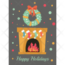 پیش‌نمایش فایل christmas-fireplace از پک کارت‌ها کریسمس