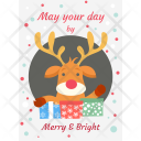 پیش‌نمایش فایل christmas-reindeer از پک کارت‌ها کریسمس