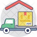 پیش‌نمایش فایل delivery-truck-at-warehouse از پک حمل و نقل و تحویل