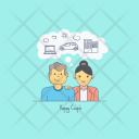 پیش‌نمایش فایل happy-couple-1 از پک مجموعه ایلاستریشن مفهومی