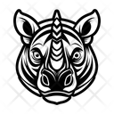 پیش‌نمایش فایل rhino-face-12886897 از پک حیوانات و پرندگان
