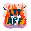 پیش‌نمایش فایل lit-af-12816132 از پک استیکرهای واکنش