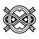 پیش‌نمایش فایل infinite-arrow-13124968 از پک زندگی جاودانه و بی‌پایان