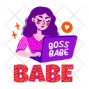 پیش‌نمایش فایل boss-girl-13194279 از پک مجموعه استیکر دخترانه بامزه