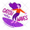 پیش‌نمایش فایل catch-waves-13194283 از پک مجموعه استیکر دخترانه بامزه