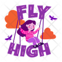 پیش‌نمایش فایل fly-high-13194299 از پک مجموعه استیکر دخترانه بامزه