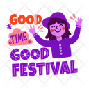پیش‌نمایش فایل good-festival-13194305 از پک مجموعه استیکر دخترانه بامزه