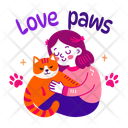 پیش‌نمایش فایل love-paws-13194315 از پک مجموعه استیکر دخترانه بامزه