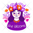 پیش‌نمایش فایل she-blooms-13194330 از پک مجموعه استیکر دخترانه بامزه