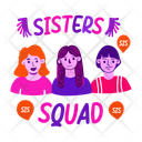 پیش‌نمایش فایل sisters-squad-13194334 از پک مجموعه استیکر دخترانه بامزه
