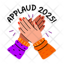 پیش‌نمایش فایل applaud-13362925 از پک مجموعه استیکر سال نو