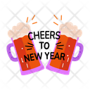 پیش‌نمایش فایل beer-cheers-13362927 از پک مجموعه استیکر سال نو