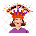 پیش‌نمایش فایل crown-yourself-13362948 از پک مجموعه استیکر سال نو