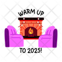 پیش‌نمایش فایل fireplace-13362959 از پک مجموعه استیکر سال نو