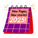 پیش‌نمایش فایل new-year-calendar-13362981 از پک مجموعه استیکر سال نو