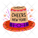 پیش‌نمایش فایل new-year-hat-13362987 از پک مجموعه استیکر سال نو