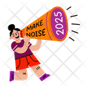 پیش‌نمایش فایل noisemaker-13362999 از پک مجموعه استیکر سال نو