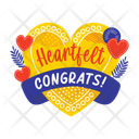 پیش‌نمایش فایل heartfelt-congrats-13229103 از پک استیکرهای تبریک