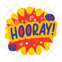 پیش‌نمایش فایل hooray-13229104 از پک استیکرهای تبریک