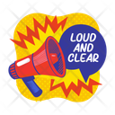 پیش‌نمایش فایل loudspeaker-13229108 از پک استیکرهای تبریک