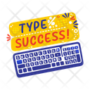 پیش‌نمایش فایل type-success-13229139 از پک استیکرهای تبریک