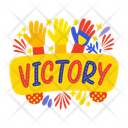 پیش‌نمایش فایل victory-13229142 از پک استیکرهای تبریک