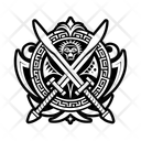 پیش‌نمایش فایل crosses-swords-13515092 از پک نمادها تتو پلینزی
