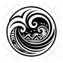 پیش‌نمایش فایل ocean-waves-13515142 از پک نمادها تتو پلینزی