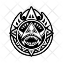 پیش‌نمایش فایل shark-symbol-13515177 از پک نمادها تتو پلینزی