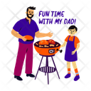 پیش‌نمایش فایل barbecue-party-13606043 از پک مجموعه استیکر روز پدر‌ها شاد