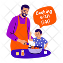پیش‌نمایش فایل dad-cooking-13606054 از پک مجموعه استیکر روز پدر‌ها شاد