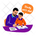 پیش‌نمایش فایل dad-study-13606071 از پک مجموعه استیکر روز پدر‌ها شاد