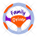 پیش‌نمایش فایل family-driver-13606085 از پک مجموعه استیکر روز پدر‌ها شاد